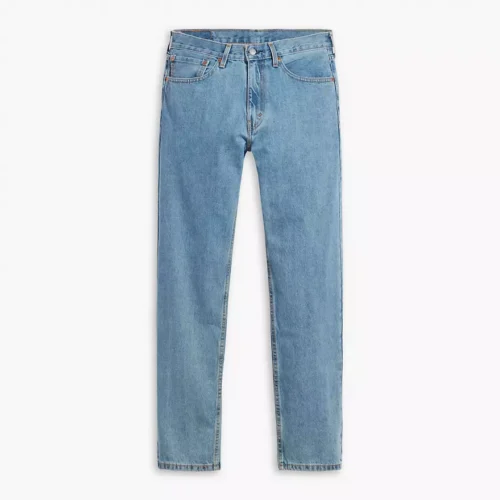 Light Blue Loose Straight No Stretch Jeans Pant
